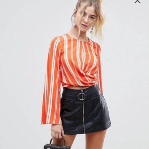ASOS Miss Selfridge orange top
